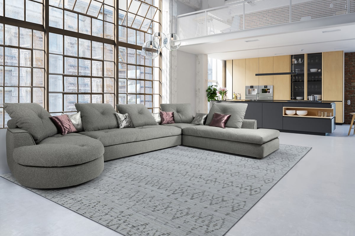 Потрібність м'якого кутового дивана в будинку - Модульний диван Вівальді