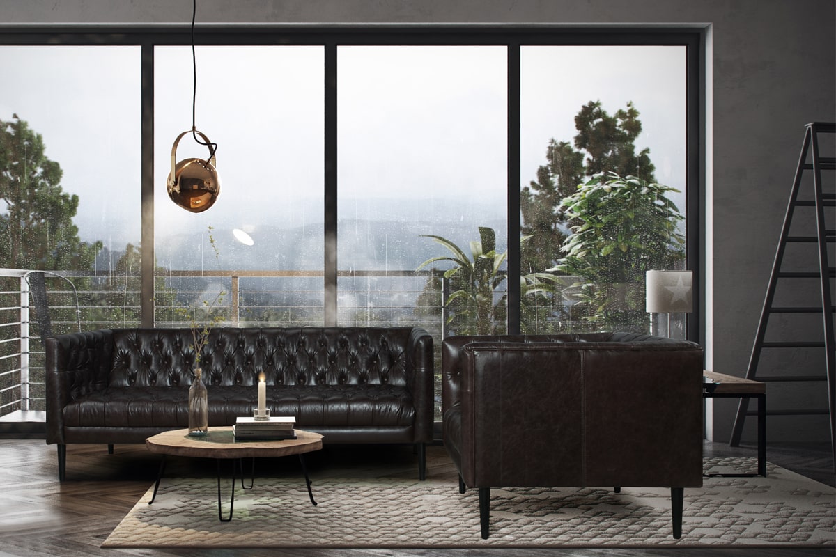 Офісний диван: яким він повинен бути? - Прямий диван і крісло Кембридж