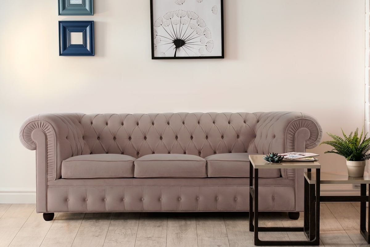 Офісний диван: яким він повинен бути? - Прямий диван Честерфілд