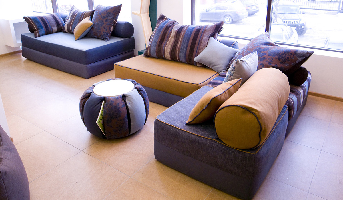 Выкройка чехла на пуфик квадратный своими руками