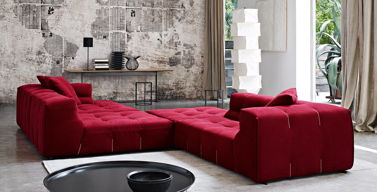 How to add color to a room with sofas?