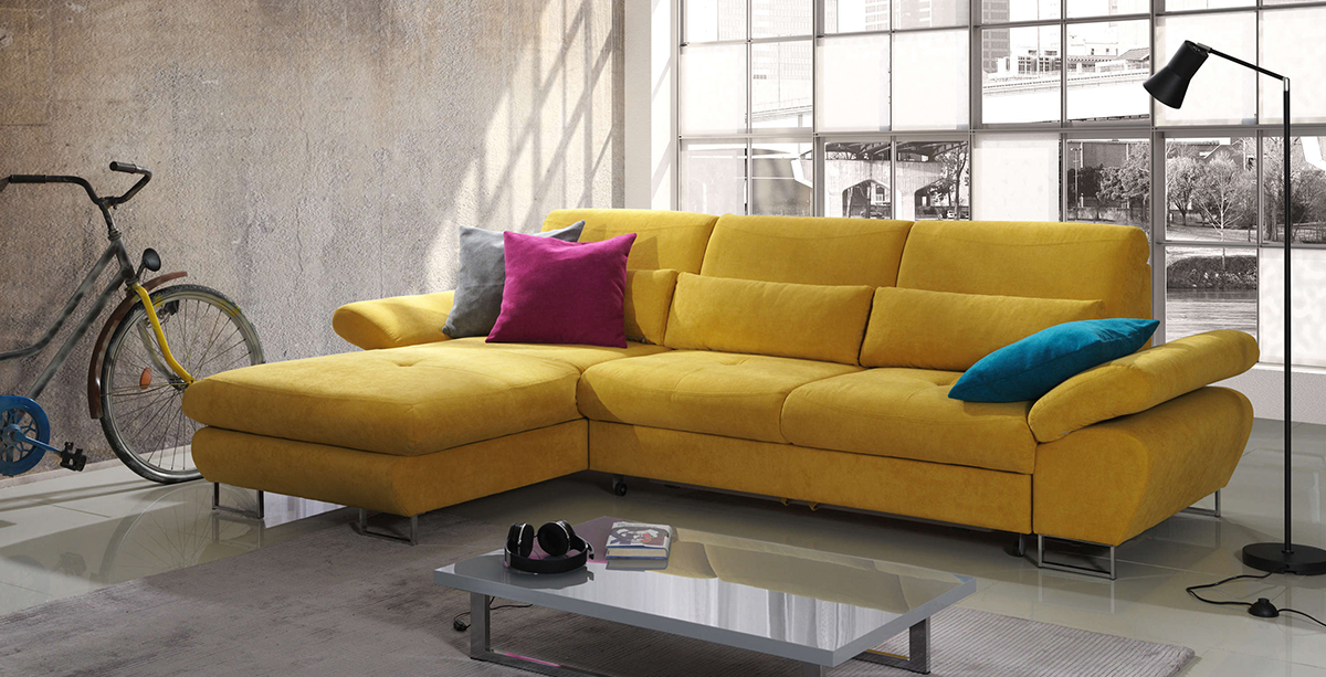 How to add color to a room with sofas?